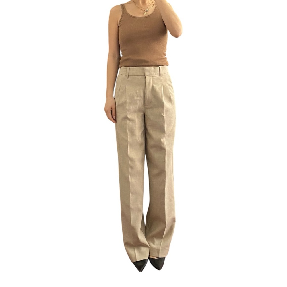 Aritzia Wilfred Beige The Effortless Pants Size US 4